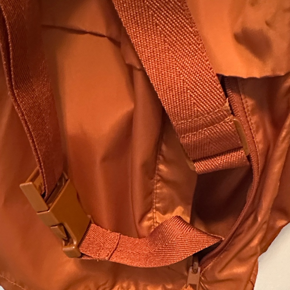 Madewell Rust Hooded Windbreaker Jacket Size XS - Picture 6 of 10